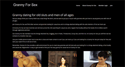 Desktop Screenshot of grannyforsex.com